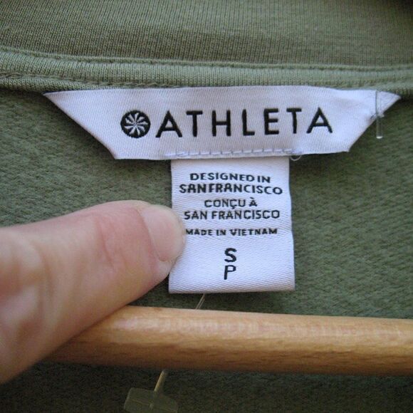 NWT Athleta Purana Plush V Neck Wrap Sweatshirt Top - Picture 8 of 10